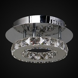 Moderno Contemporâneo Cristal Cromado Metal Montagem Embutida