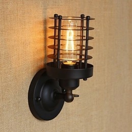 Luminária de parede rústica estilo country antique brass para iluminação ambiente