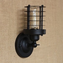 Luminária de parede rústica estilo country antique brass para iluminação ambiente