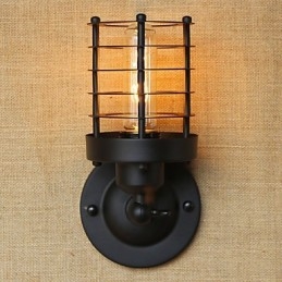 Luminária de parede rústica estilo country antique brass para iluminação ambiente