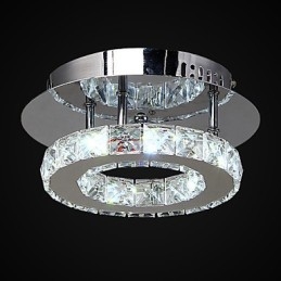 Moderno Contemporâneo Cristal Cromado Metal Montagem Embutida