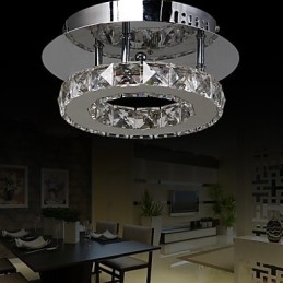 Moderno Contemporâneo Cristal Cromado Metal Montagem Embutida