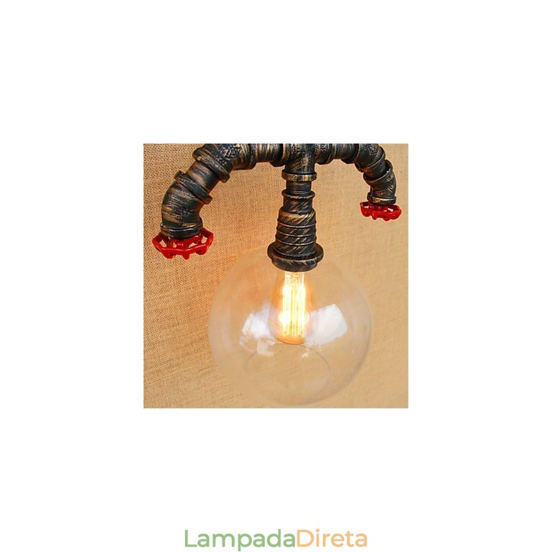 Lodge rústico Country Anodizado Recurso para proteção ocular estilo mini Luz ambiente