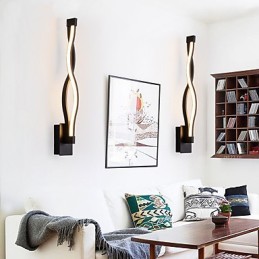 Luminárias de parede modernas criativas de metal para sala de estar, corredor, quarto, quartos de hotel, decoração de cabeceira, iluminação