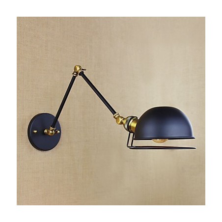 Luminária de parede decorativa estilo industrial retrô europeu, luminária de parede com braço de ferro Luminária de parede decorativa estilo industrial retrô europeu, luminária de parede com braço de ferro