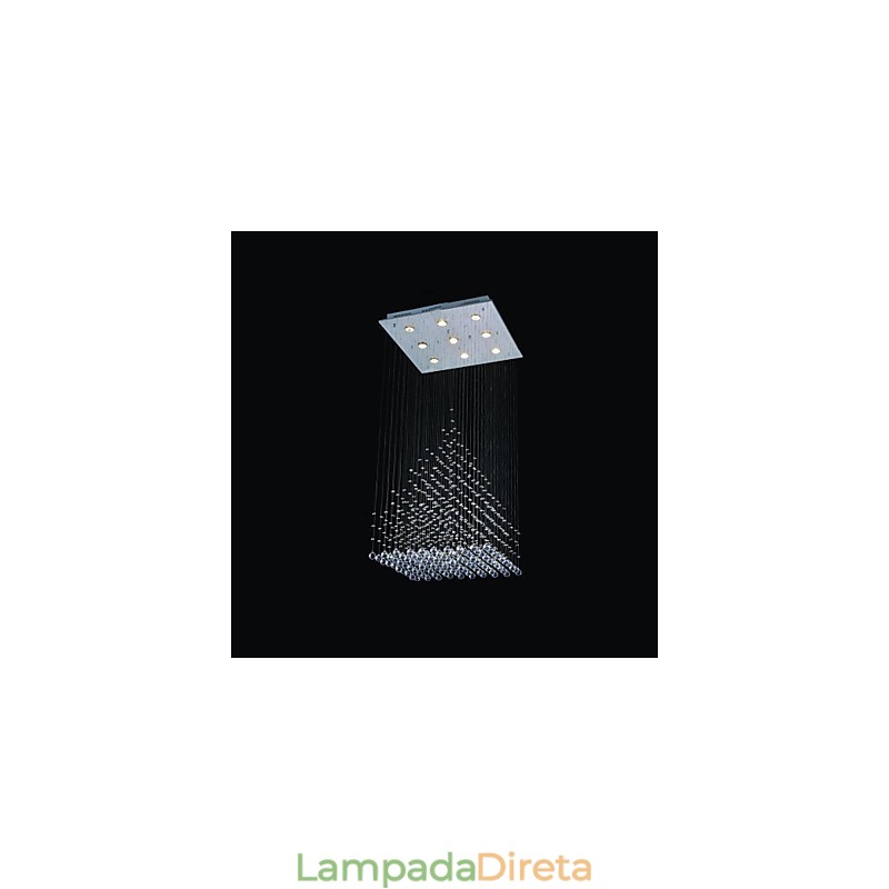 Moderno Contemporâneo Cristal Cromado Metal Montagem Embutida