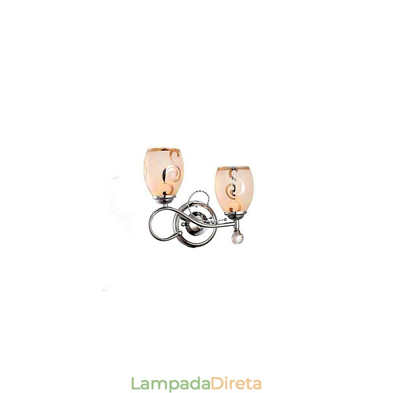 Recurso eletrogalvanizado contemporâneo moderno para arandelas de parede de luz ambiente estilo mini cristal