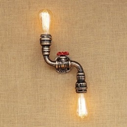 Luminária de parede rústica estilo chalé country latão para iluminação ambiente em estilo mini