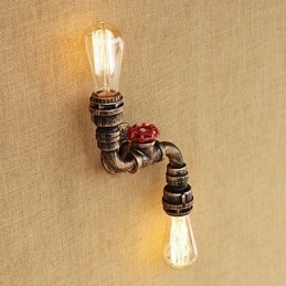 Luminária de parede rústica estilo chalé country latão para iluminação ambiente em estilo mini