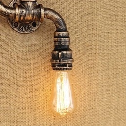 Luminária de parede rústica estilo chalé country latão para iluminação ambiente em estilo mini