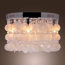 Mini estilo moderno e contemporâneo de cristal cromado embutido