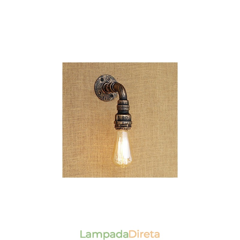 Pintura vintage retrô country para arandelas de parede estilo mini com luz ambiente