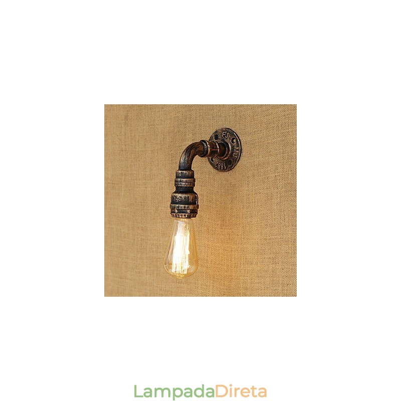Pintura vintage retrô country para arandelas de parede estilo mini com luz ambiente