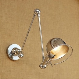 Moderno Contemporâneo Country Chrome Recurso para braço oscilante Proteção para os olhos Downlight Braço oscilante Luzes de parede