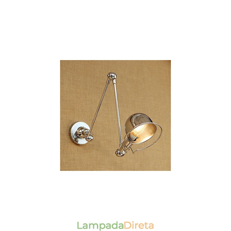 Moderno Contemporâneo Country Chrome Recurso para braço oscilante Proteção para os olhos Downlight Braço oscilante Luzes de parede
