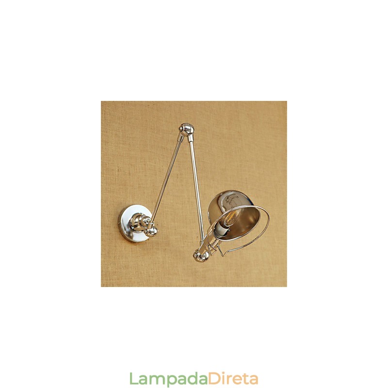 Moderno Contemporâneo Country Chrome Recurso para braço oscilante Proteção para os olhos Downlight Braço oscilante Luzes de parede