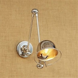 Moderno Contemporâneo Country Chrome Recurso para braço oscilante Proteção para os olhos Downlight Braço oscilante Luzes de parede
