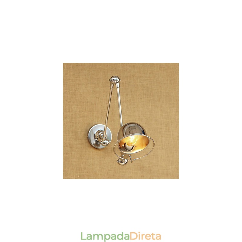 Moderno Contemporâneo Country Chrome Recurso para braço oscilante Proteção para os olhos Downlight Braço oscilante Luzes de parede