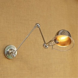 Moderno Contemporâneo Country Chrome Recurso para braço oscilante Proteção para os olhos Downlight Braço oscilante Luzes de parede