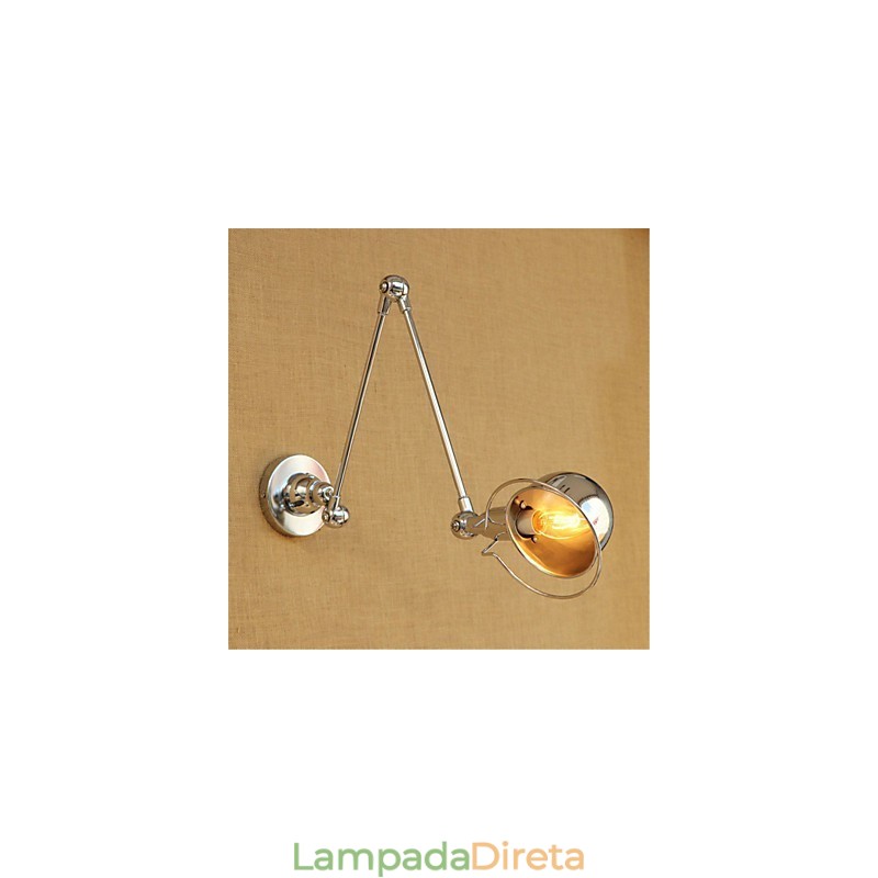 Moderno Contemporâneo Country Chrome Recurso para braço oscilante Proteção para os olhos Downlight Braço oscilante Luzes de parede