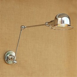 Moderno Contemporâneo Country Chrome Recurso para braço oscilante Proteção para os olhos Downlight Braço oscilante Luzes de parede