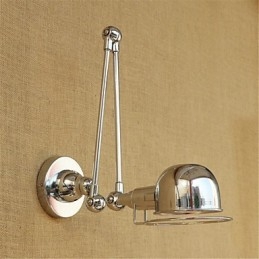 Moderno Contemporâneo Country Chrome Recurso para braço oscilante Proteção para os olhos Downlight Braço oscilante Luzes de parede