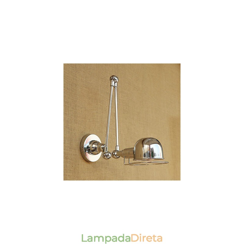 Moderno Contemporâneo Country Chrome Recurso para braço oscilante Proteção para os olhos Downlight Braço oscilante Luzes de parede