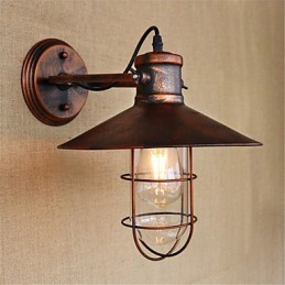 Pintura rústica estilo country retrô para luminárias de parede estilo mini downlight