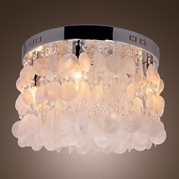 Mini estilo moderno e contemporâneo de cristal cromado embutido