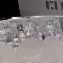 Mini estilo moderno e contemporâneo de cristal cromado embutido
