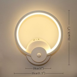 Luminária de cabeceira criativa minimalista moderna, lâmpada embutida, escada de entrada, iluminação de parede do quarto