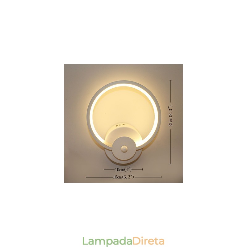 Luminária de cabeceira criativa minimalista moderna, lâmpada embutida, escada de entrada, iluminação de parede do quarto