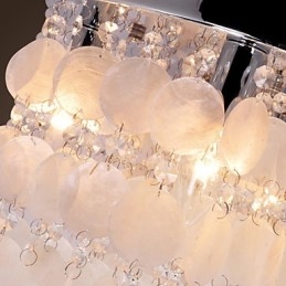 Mini estilo moderno e contemporâneo de cristal cromado embutido