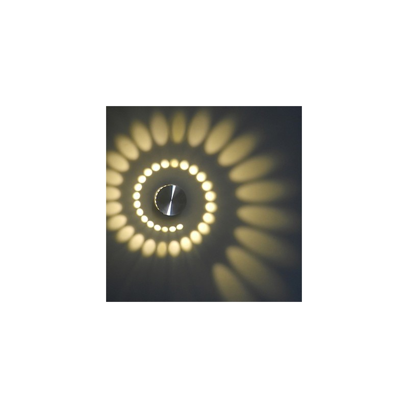 Luminária de parede embutida em alumínio com luz moderna integrada