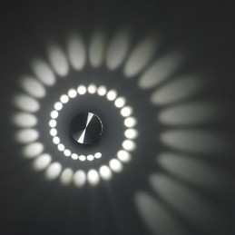 Luminária de parede embutida em alumínio com luz moderna integrada