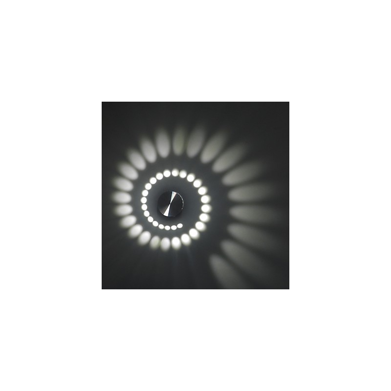 Luminária de parede embutida em alumínio com luz moderna integrada