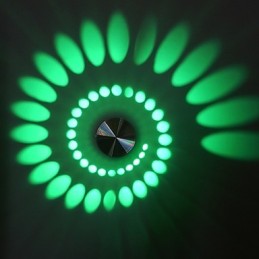 Luminária de parede embutida em alumínio com luz moderna integrada