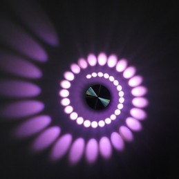 Luminária de parede embutida em alumínio com luz moderna integrada