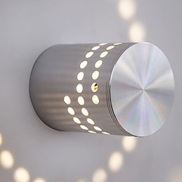 Luminária de parede embutida em alumínio com luz moderna integrada