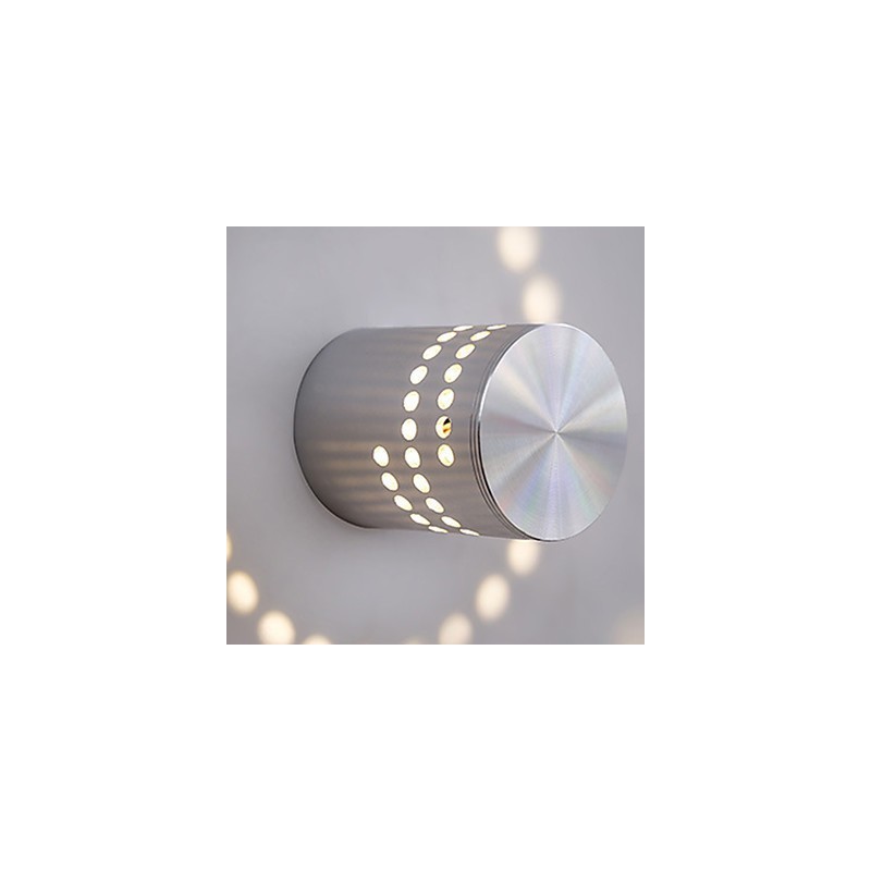 Luminária de parede embutida em alumínio com luz moderna integrada
