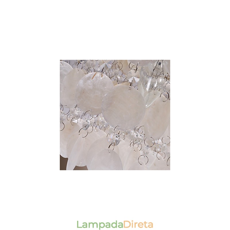 Mini estilo moderno e contemporâneo de cristal cromado embutido