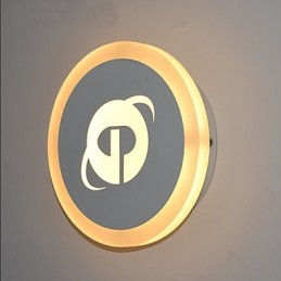 Pintura moderna contemporânea integrada, recurso de pintura contemporânea para arandelas de parede com luz ambiente