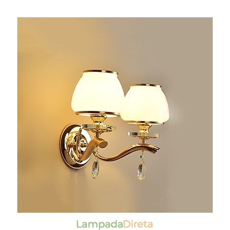 Recurso eletrogalvanizado contemporâneo moderno para arandelas de parede de luz ambiente de cristal Recurso eletrogalvanizado contemporâneo moderno para arandelas de parede de luz ambiente de cristal