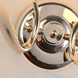 Recurso eletrogalvanizado contemporâneo moderno para arandelas de parede de luz ambiente de cristal