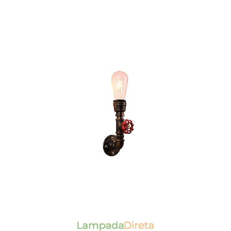 Luminária de parede Arandelas de parede Luminária de parede de ferro Lâmpada de parede sabre de luz preta muda na parede