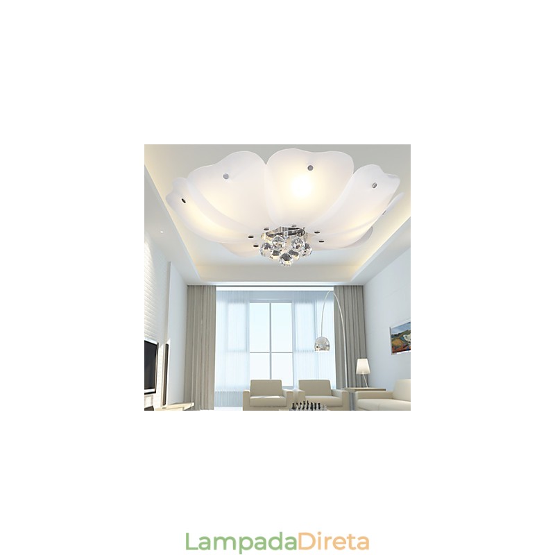 Montagem embutida Cristal Moderno Contemporâneo Tradicional Clássico Metal