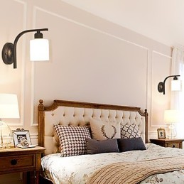 Pintura tradicional clássica country retrô para arandelas de parede, luminária de parede