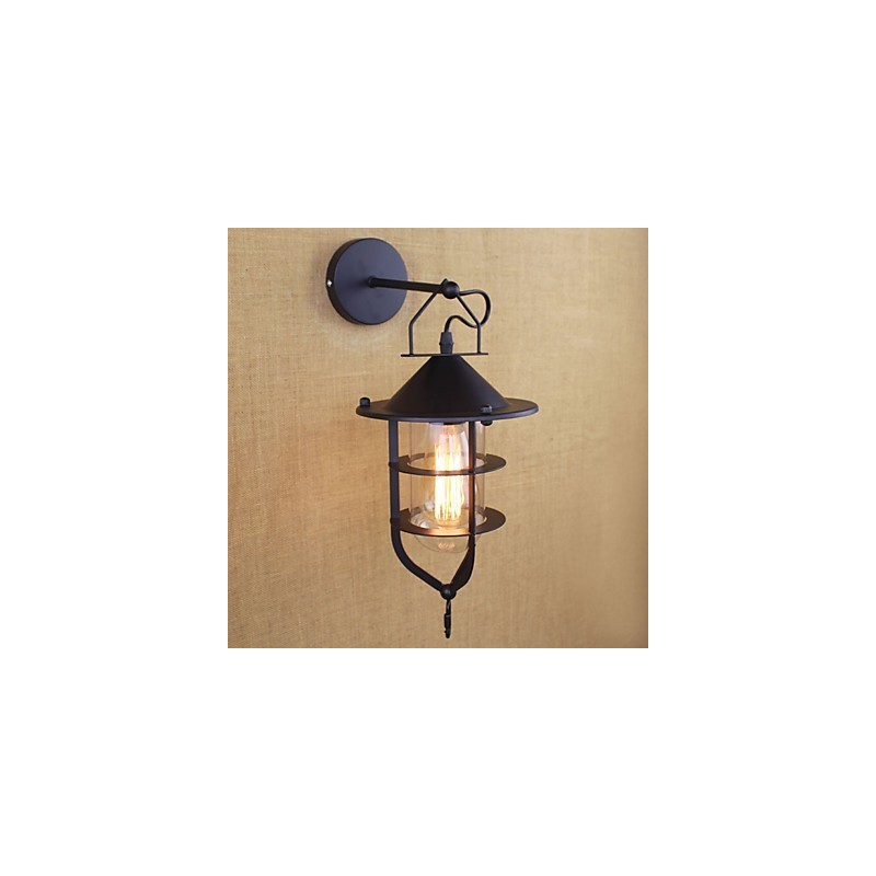 Pintura retrô country para proteção ocular em estilo mini, arandelas de parede com luz ambiente