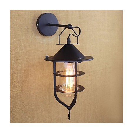 Pintura retrô country para proteção ocular em estilo mini, arandelas de parede com luz ambiente Pintura retrô country para proteção ocular em estilo mini, arandelas de parede com luz ambiente