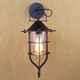 Pintura retrô country para proteção ocular em estilo mini, arandelas de parede com luz ambiente